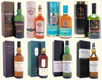 Eight Islay malts to choose from!