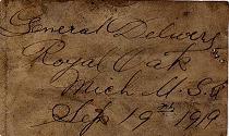 Letter to Lizzie, 1919